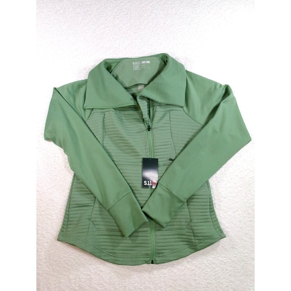 NWT 5.11 womens crystal hybrid zip up jacket sage green size medium